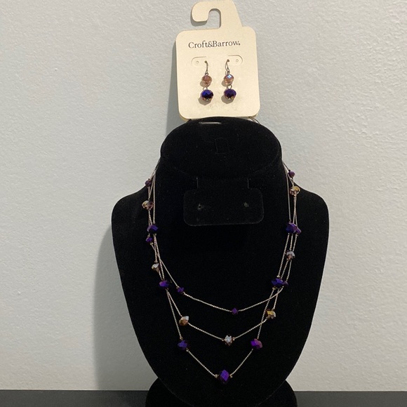 croft & barrow Jewelry Croft Barrow Necklace And Earrings Set Poshmark